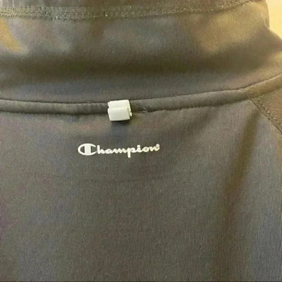 Champion Track Jacket Workout Running Gym Active Full Zip Up Black Size XS - Picture 7 of 14